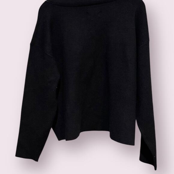 Maeve by Anthropologie WOMEN'S Black Mock Neck Sweater Size- Large - Picture 2 of 12